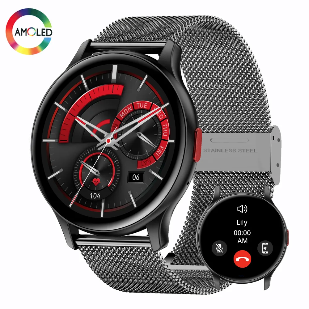 SENBONO MAX11 Smart Watch 1.43 Inch AMOLED 100 Sports Modes Voice Calling Watch Always On Display Smartwatch for Men Women