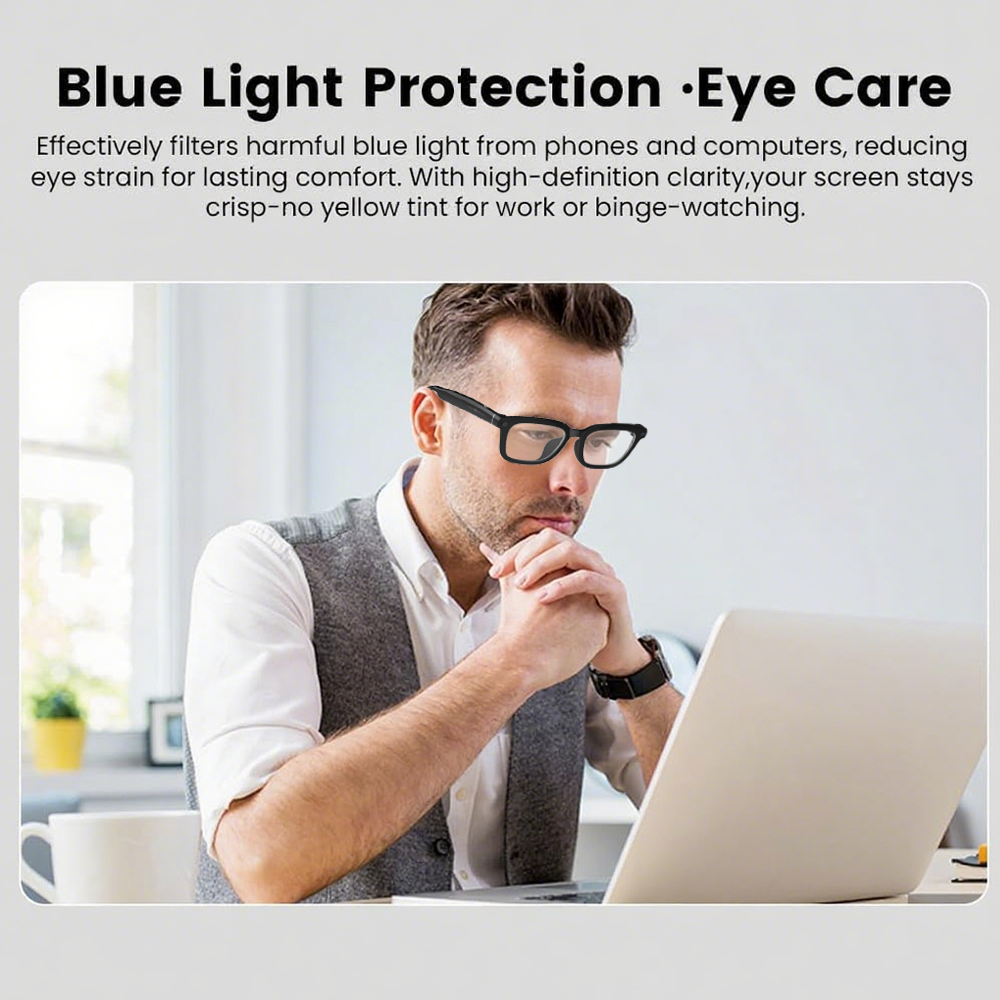 SENBONO V03smart ai glasses uv400 anti-ultraviolet round frame video call recording 5MP HD music playback ai object recognition sports smart outdoor sunglasses