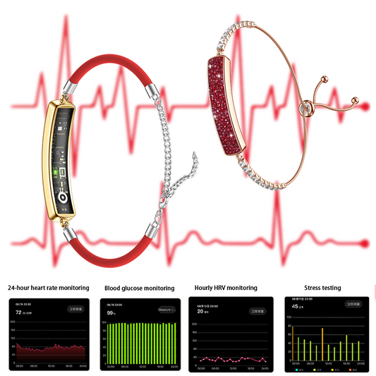 SENBONO Smart Bracelet B5 Heart Rate, Blood Oxygen Pressure, Sleep Health Monitor, Multiple Sports Modes, 5ATM Waterproof Fashion Smart Bracelet, Compatible with Android and iOS