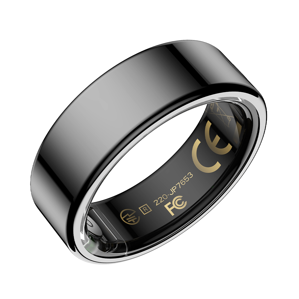 SENBONO Smart Ring, Stainless Steel, Bluetooth 5.3, Health Monitoring, Gesture Interaction, Sleep Monitoring, Somatosensory Gaming, 5ATM Waterproof, High-End Fashion Smart Couple Ring
