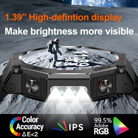 SENBONO Smartwatch KC91 supports AI voice assistant + AI watch face GPS positioning Bluetooth answering, health monitoring and other functions, and is a must-have item for outdoor activities.