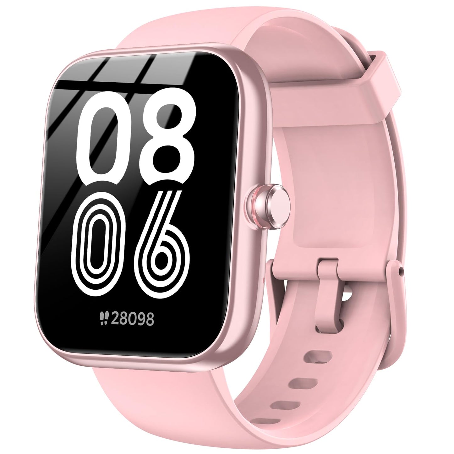 SENBONO Smartwatch IDW25 full screen touch IP68 waterproof, 1.83-inch custom dial, female health tracking, monitoring heart rate, blood oxygen and other health data