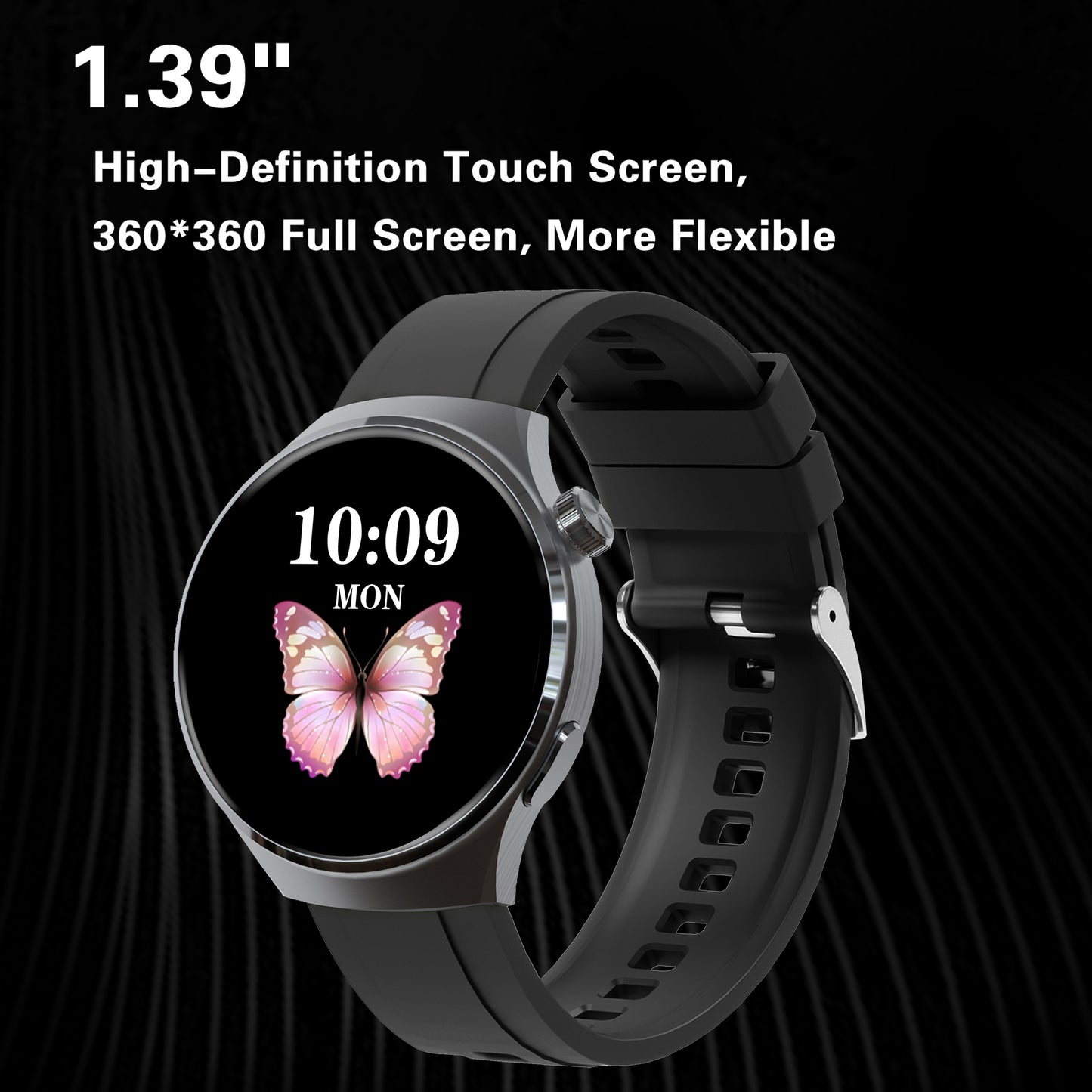 SENBONO V19 Smart Outdoor Watch with Wireless Bluetooth Calling, Fitness Tracker, Heart Rate Monitor, 3D Dynamic Watch Face, Lightweight Fitness Outdoor Smart Sports Watch