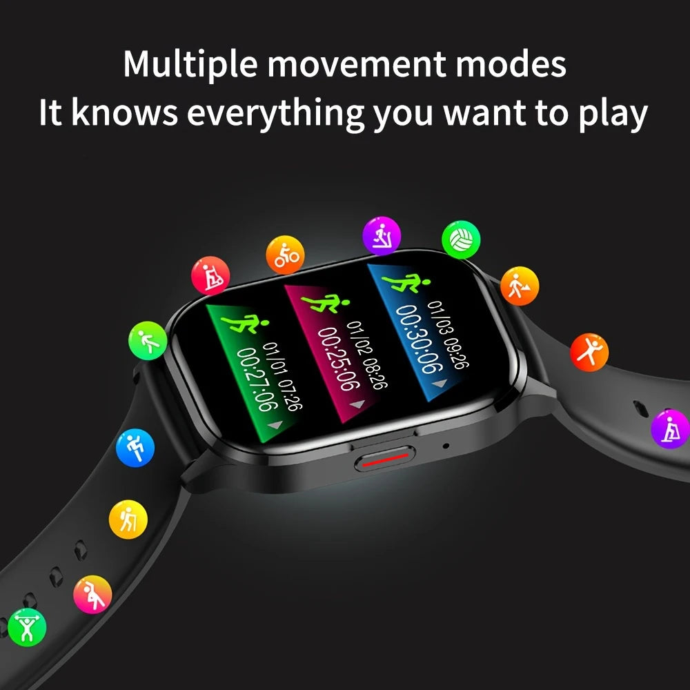 SENBONO AIR3 2025 AMOLED Men Smart Watch Bluetooth Call 24H Health Tracker Sport Waterproof Smartwatch Men Women for Android