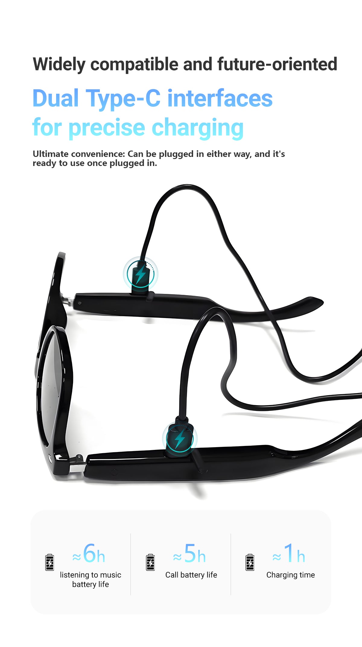 SENBONO F16 smart glasses AI translation music noise reduction wireless Bluetooth hands-free call remote control photo outdoor sports smart glasses