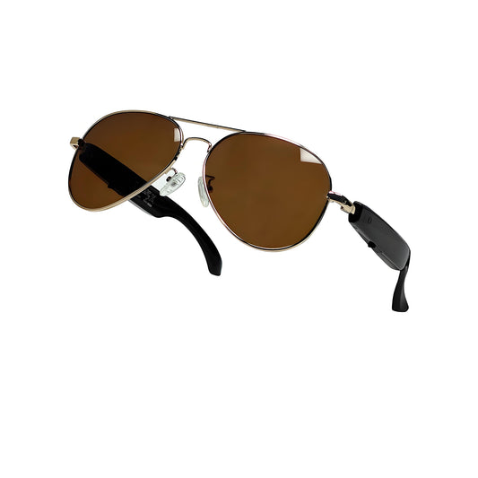 SENBONO Smart AI Translation Glasses F18 Bluetooth Call Voice Assistant Music Playback Headphones Noise Reduction Remote Control Photography Pilot Smart Glasses