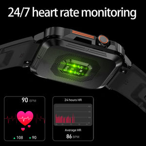 SENBONO New Men's Smartwatch Bluetooth Call Heart Rate Monitor Watch Big Bettery 100+ Sport Modes Smart Watch for Men Women