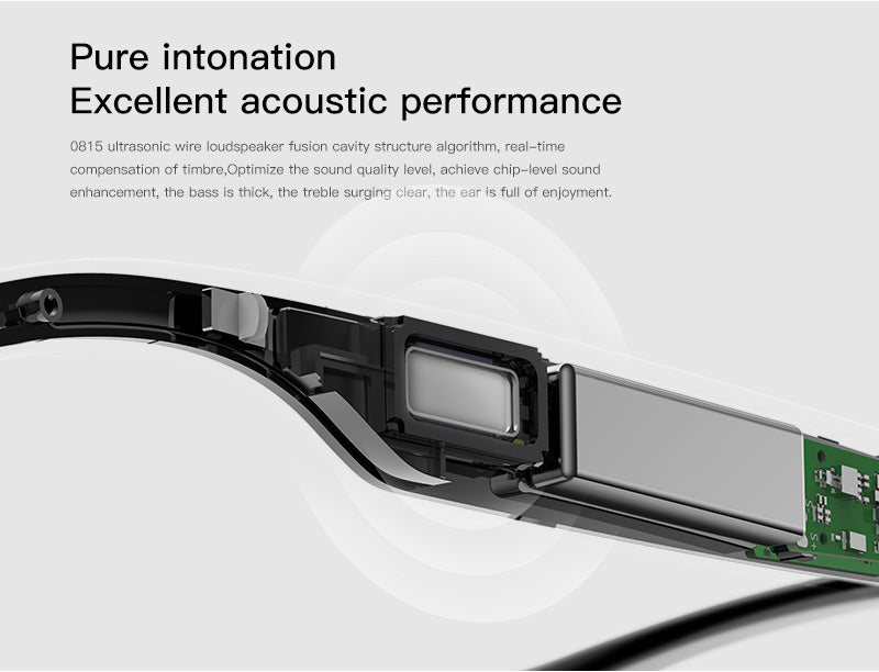 SENBONO smart glasses M01 wireless Bluetooth answering remote photography built-in speaker and microphone for no-feel wear, a must-have for going out