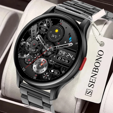 SENBONO MAX11 Smart Watch 1.43 Inch AMOLED 100 Sports Modes Voice Calling Watch Always On Display Smartwatch for Men Women