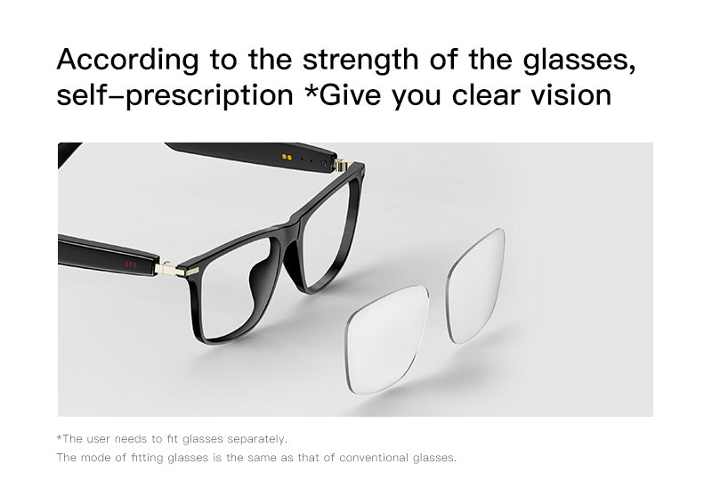 SENBONO smart glasses M01 wireless Bluetooth answering remote photography built-in speaker and microphone for no-feel wear, a must-have for going out