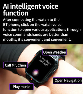 SENBONO New Men's Smartwatch Bluetooth Call Heart Rate Monitor Watch Big Bettery 100+ Sport Modes Smart Watch for Men Women