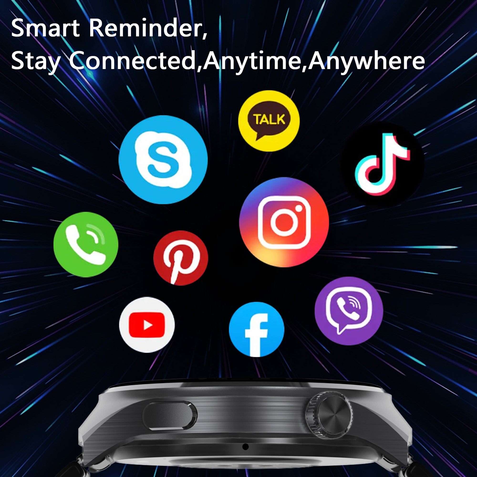 SENBONO smart watch Bluetooth wireless call 3D dial customized heart rate blood oxygen monitoring menstrual management sports outdoor smart watch