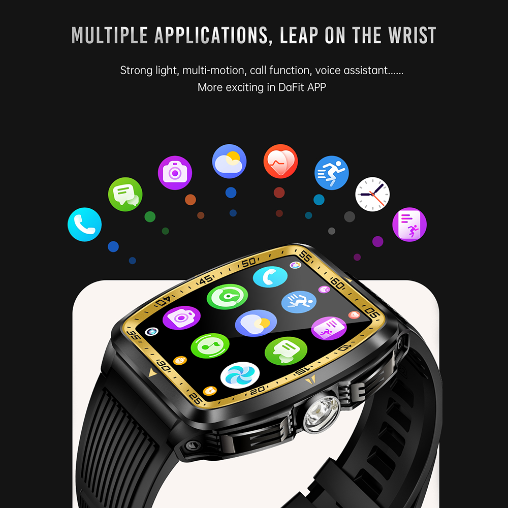 SENBONO KT83 smartwatch: remote control photography, heart rate and stress monitoring, exercise recording, voice assistant/information storage, etc.