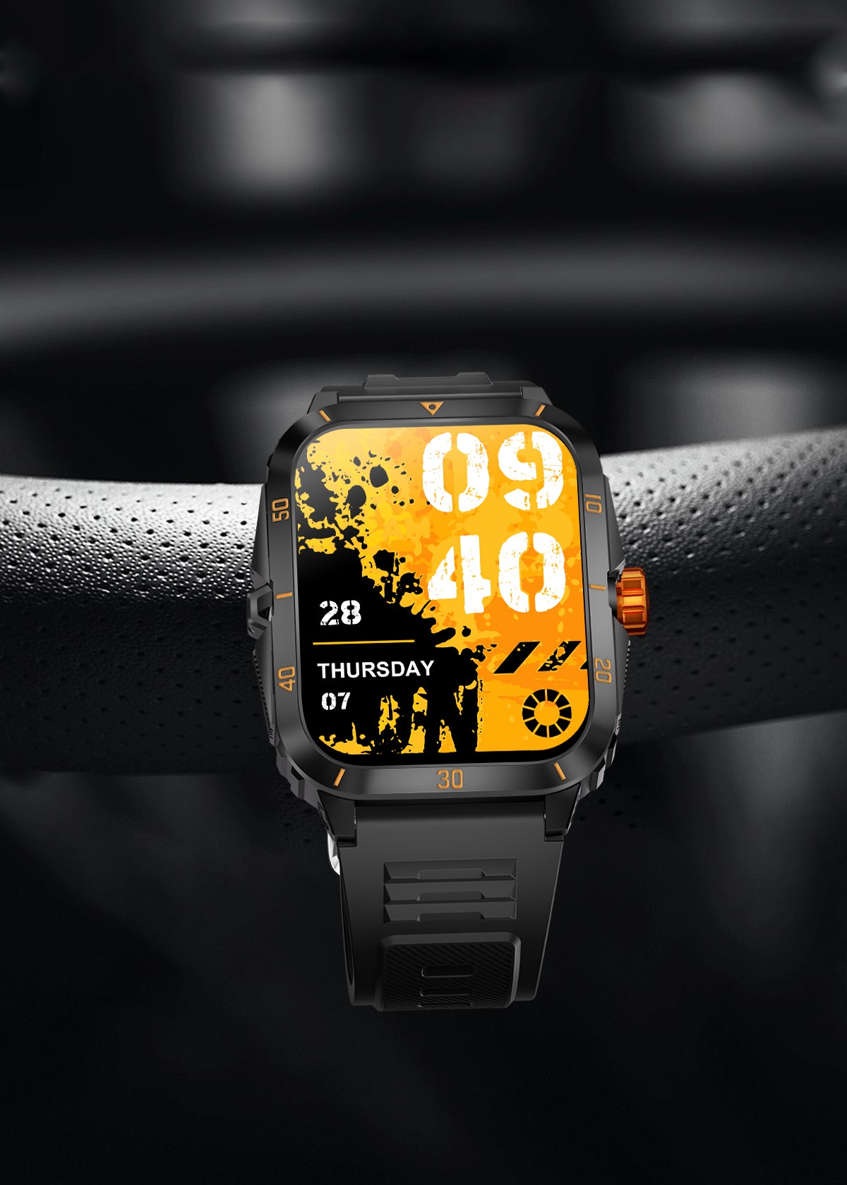 "SENBONO 1.96"" HD Smart Watch – Waterproof, Wireless Call, Multi-Sport Modes, Long Battery Life"