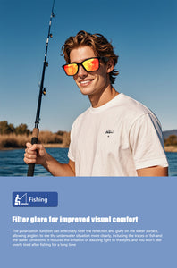 GS05 smart glasses, detachable colored sunglasses, music control and remote photo taking function, voice assistant, best choice for fishing and mountaineering