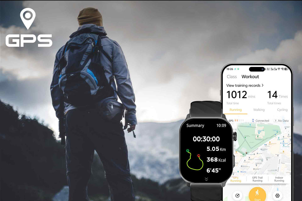 SENBONO LC211 Women's Smartwatch 2.01 Inch Fitness Tracker with GPS Compass, Heart Rate, Sleep and Blood Oxygen Monitoring for iOS and Android Outdoor Smartwatch