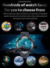 The smart watch KC82 has built-in PGS positioning, sports tracking, altitude, compass function, AI voice assistant, and Bluetooth call function, and is suitable for fitness, mountaineering, daily life, etc.