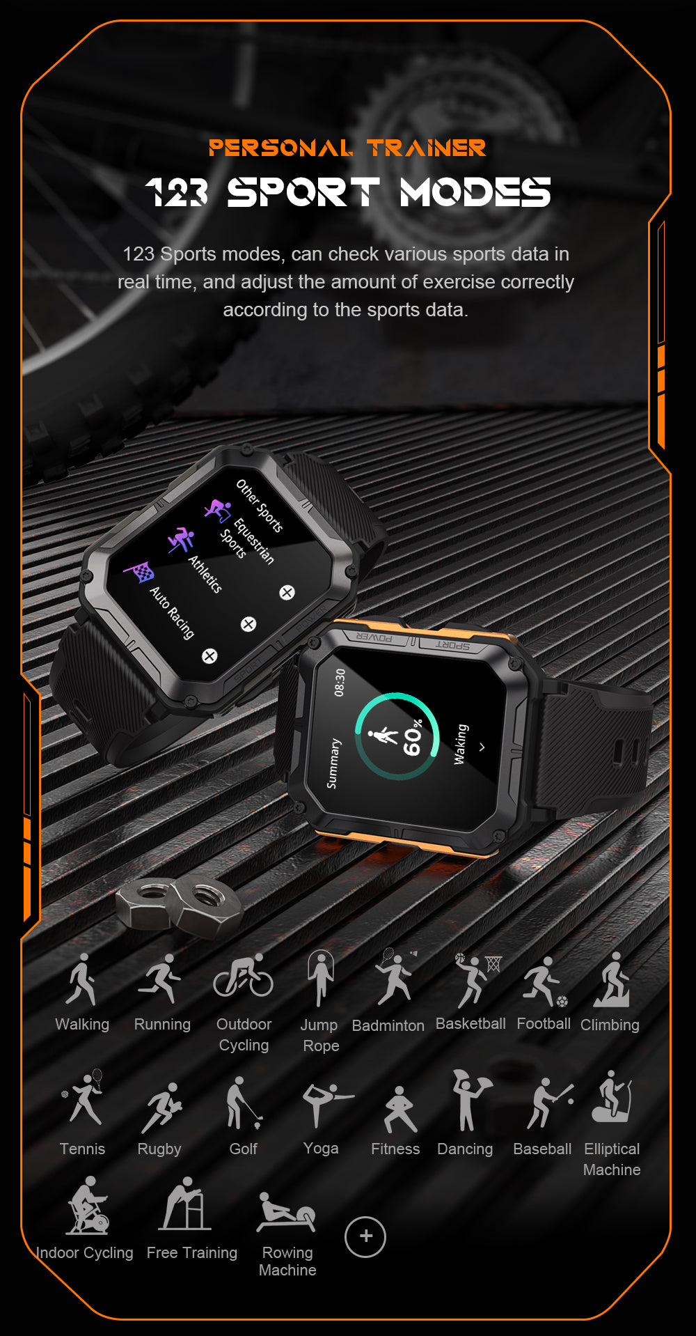 SENBONO Smartwatch C20pro supports wireless calls, music playback, calorie monitoring, fitness tracking, breathing training, and is compatible with iOS and Android