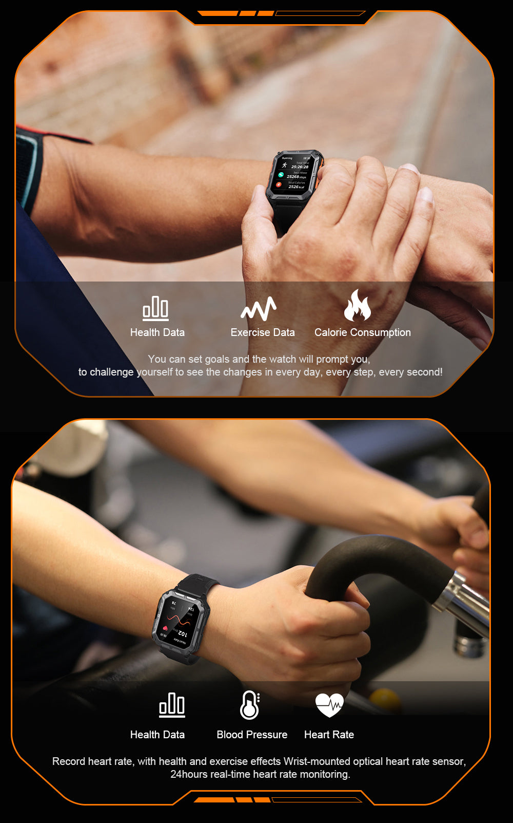 SENBONO Smartwatch C20pro supports wireless calls, music playback, calorie monitoring, fitness tracking, breathing training, and is compatible with iOS and Android