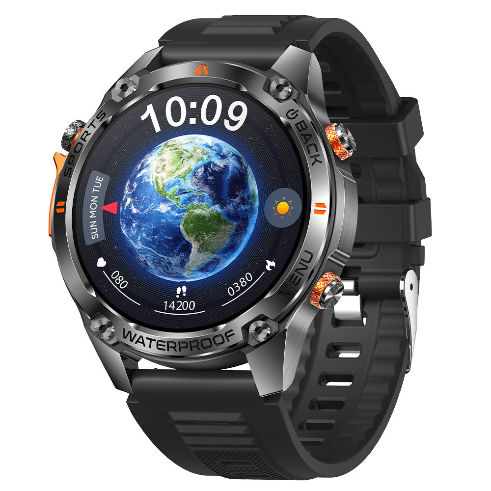 SENBONO Smart Outdoor Watch G100 Sports Watch 1.43 Inch GPS, Bluetooth Calling, Voice Assistant, Remote Camera, Fitness Tracker Smart Sports Glasses