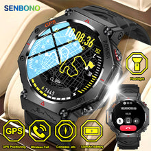 Senbaonuo smartwatch KC91supports AI voice assistant + AI watch face, GPS positioning, Bluetooth answering, health monitoring and other functions, and is a must-have item for outdoor activities.