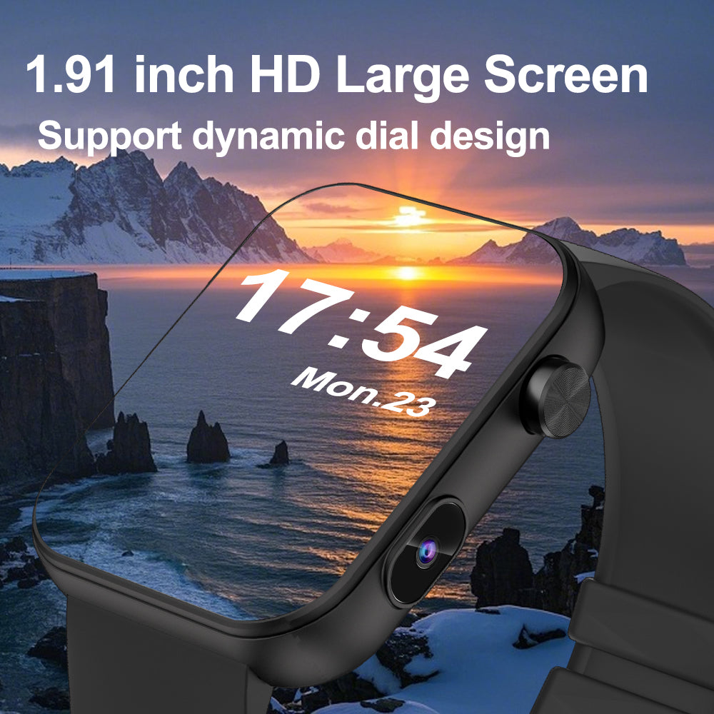 SENBONO Fashion smartwatch P51, preview phone camera, remote control photos, make calls via Bluetooth, with more than 100 sports modes, recording, 512 RAM and long standby time