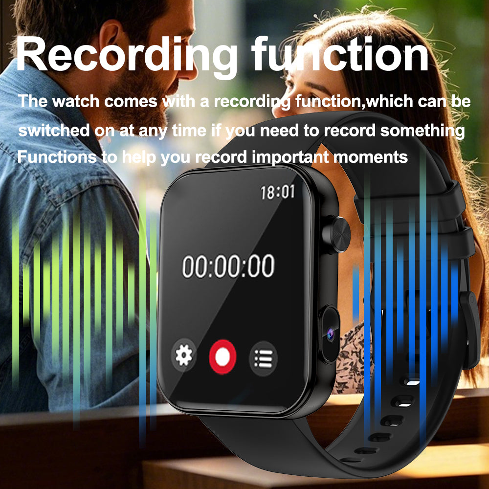 SENBONO Fashion smartwatch P51, preview phone camera, remote control photos, make calls via Bluetooth, with more than 100 sports modes, recording, 512 RAM and long standby time