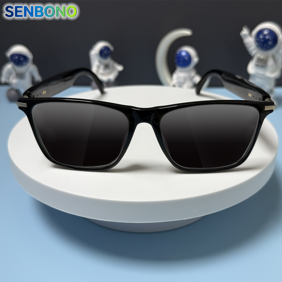 SENBONO Smart glasses MO1 Bluetooth call voice assistant audio listening to music smart sports polarized daily outdoor sunglasses