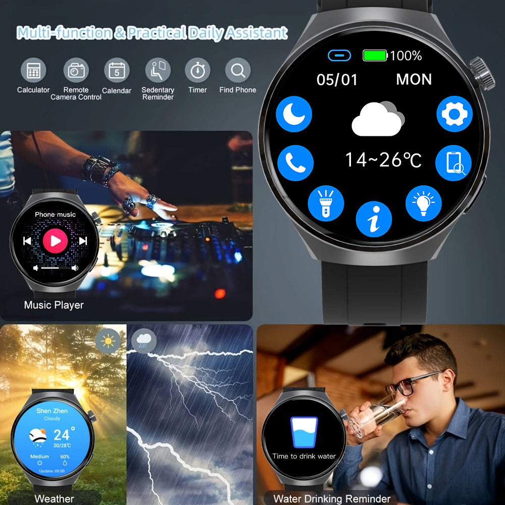 SENBONO v19ZSmart watch 3D dynamic dial IP68 waterproof, Bluetooth call + 100 + sports mode, heart rate blood oxygen multi-health monitoring