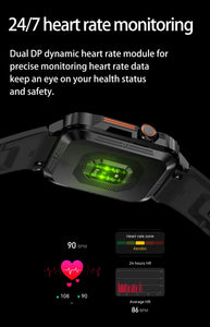 SENBONO New Men's Smartwatch Bluetooth Call Heart Rate Monitor Watch Big Bettery 100+ Sport Modes Smart Watch for Men Women