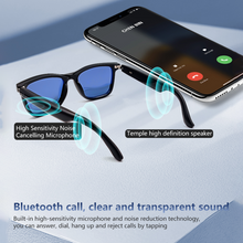 GS05 smart glasses, detachable colored sunglasses, music control and remote photo taking function, voice assistant, best choice for fishing and mountaineering
