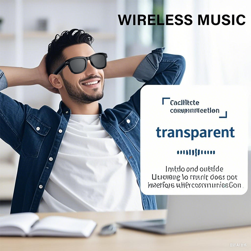 SENBONO M01 Smart Glasses with 500W HD Camera Bluetooth Calling, AI Translation, Audio Viewing Video Recording Glasses, Hands-Free HD Photography, Wireless Eyewear