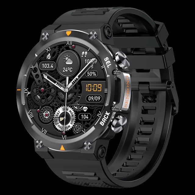 SENBONO MAX18 AMOLED Men's Smart Watch Bluetooth Call 410mAh Big Battery Fitness Tracker Sport Smartwatch for Men Android IOS