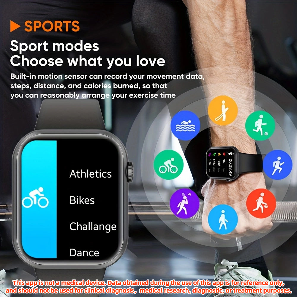 SENBONO Smartwatch life3 accurate heart rate/blood oxygen monitoring, ultra-long battery life + waterproof design, real-time running tracking and multi-sport mode recognition