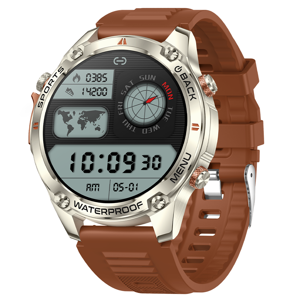 SENBONO Smart Outdoor Watch G100 Sports Watch 1.43 Inch GPS, Bluetooth Calling, Voice Assistant, Remote Camera, Fitness Tracker Smart Sports Glasses