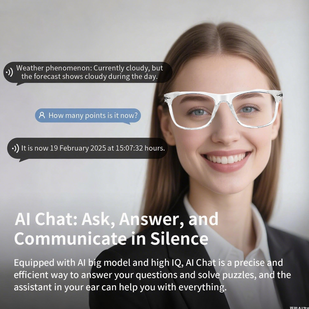 SENBONO F16 smart glasses AI translation music noise reduction wireless Bluetooth hands-free call remote control photo outdoor sports smart glasses