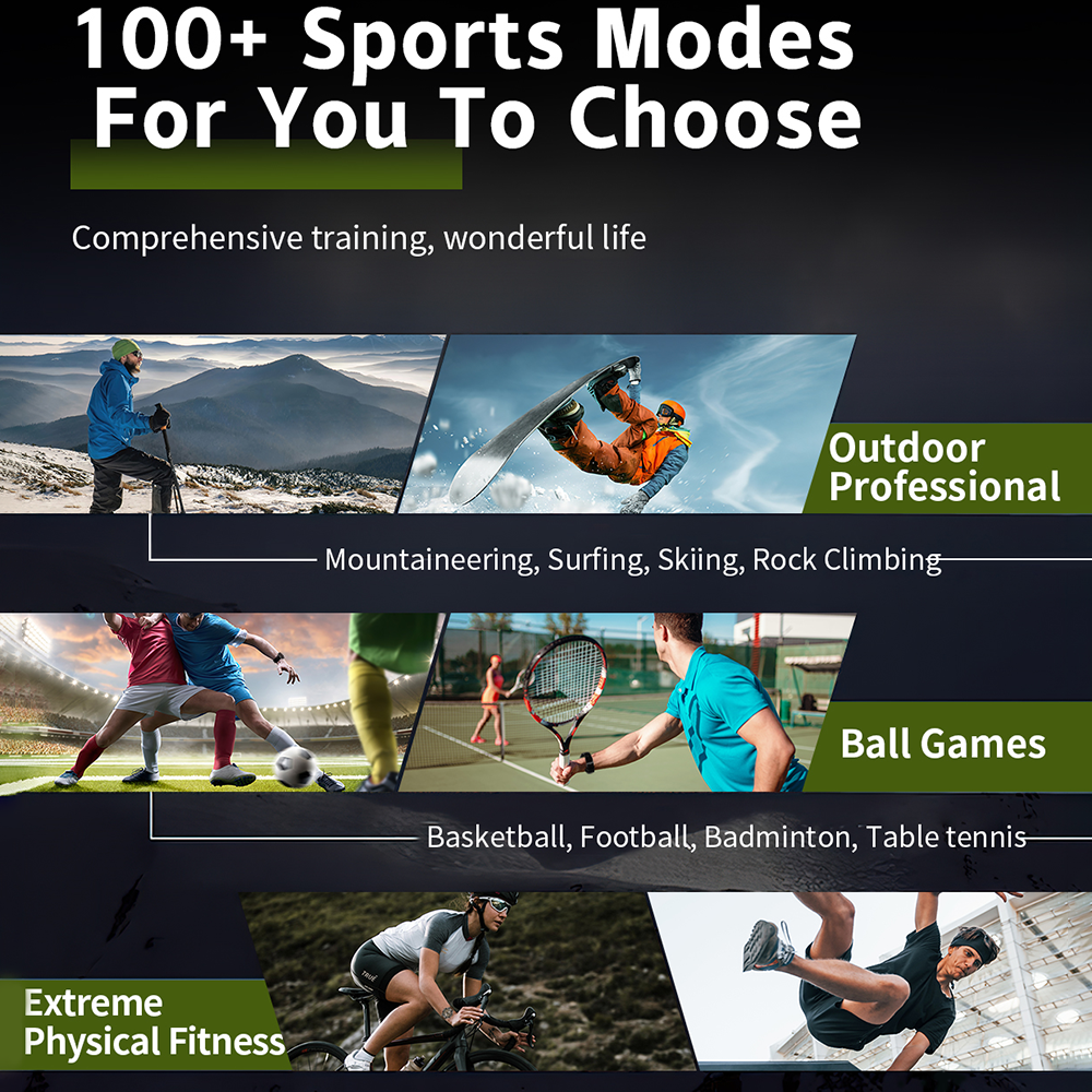 SENBONO V75 1.46-inch TFT Outdoor Smartwatch with Android, Altitude, Air Pressure, and Blood Oxygen Monitoring, GPS, Compass, Bluetooth, Fitness Tracker, and Sports Smartwatch