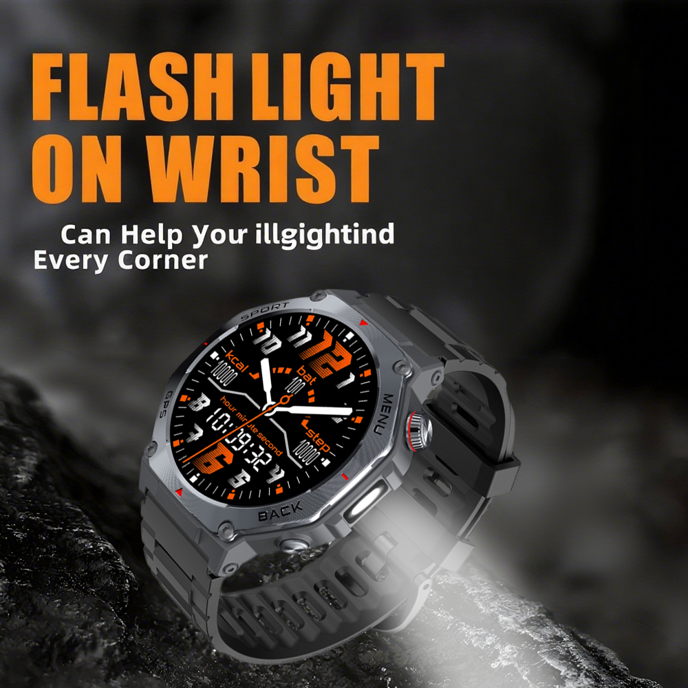 SENBONO GPS + offline map smart watch V20, 1.43-inch touch screen, dual-mode Bluetooth call, instant connection, multiple sports modes + all-round health functions.