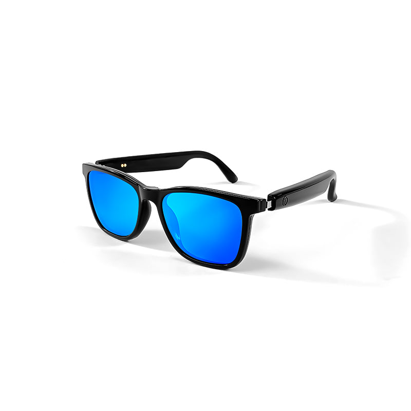 SENBONO GS05 smart glasses, detachable colored sunglasses, music control and remote photo taking function, voice assistant, best choice for fishing and mountaineering