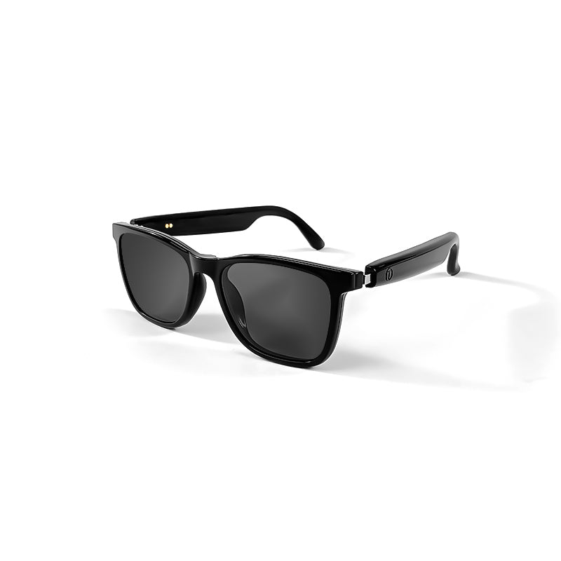 SENBONO GS05 smart glasses, detachable colored sunglasses, music control and remote photo taking function, voice assistant, best choice for fishing and mountaineering