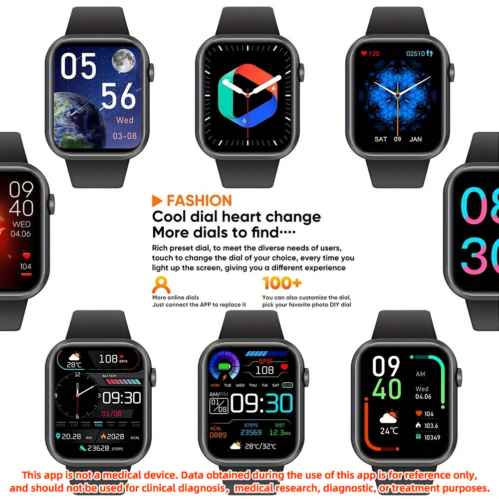 SENBONO Smartwatch life3 accurate heart rate/blood oxygen monitoring, ultra-long battery life + waterproof design, real-time running tracking and multi-sport mode recognition