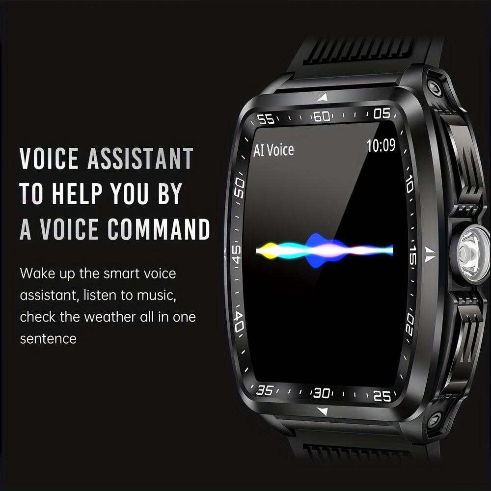 SENBONO KT83 smartwatch: remote control photography, heart rate and stress monitoring, exercise recording, voice assistant/information storage, etc.