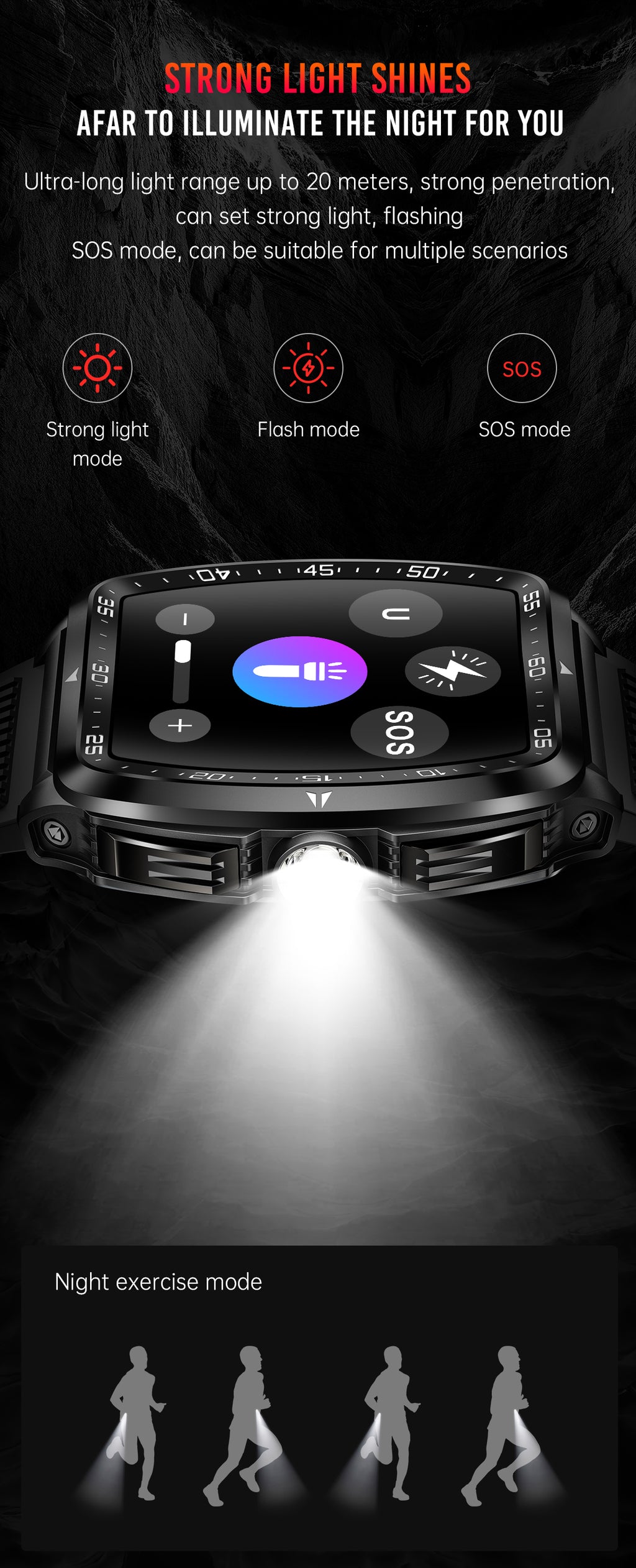 SENBONO KT83 smartwatch: remote control photography, heart rate and stress monitoring, exercise recording, voice assistant/information storage, etc.