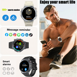 senbono GPS + offline map smart watch V20, 1.43-inch touch screen, dual-mode Bluetooth call, instant connection, multiple sports modes + all-round health functions.