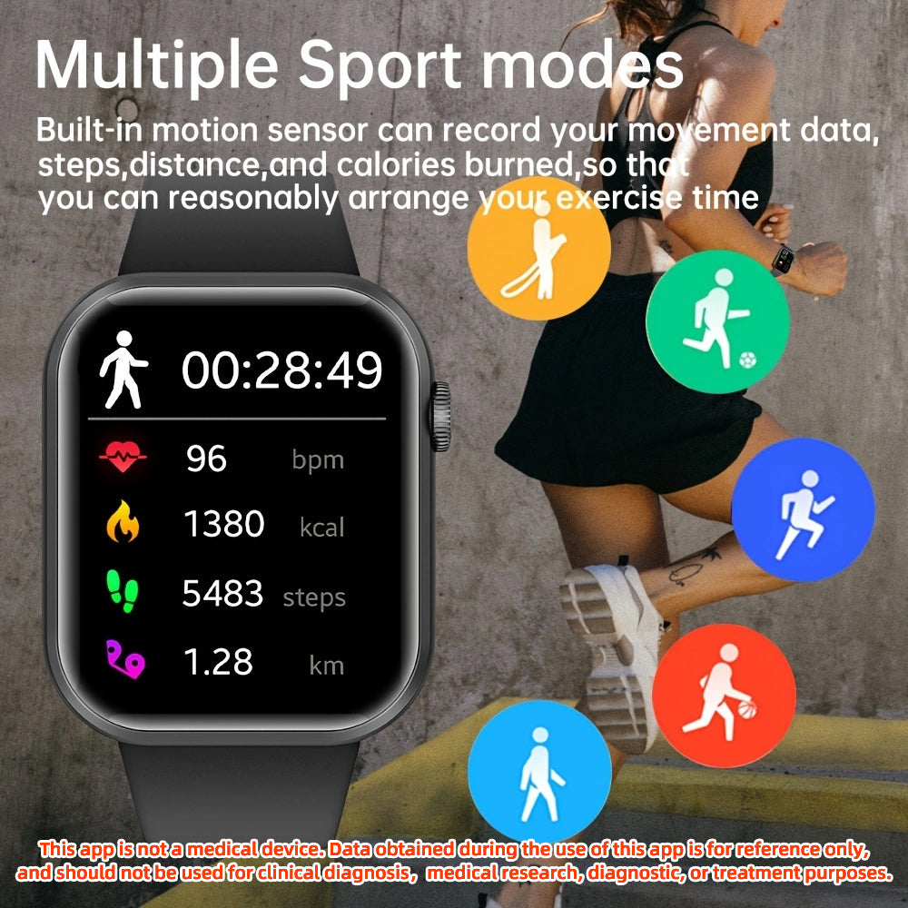 SENBONO Smartwatch life3 accurate heart rate/blood oxygen monitoring, ultra-long battery life + waterproof design, real-time running tracking and multi-sport mode recognition
