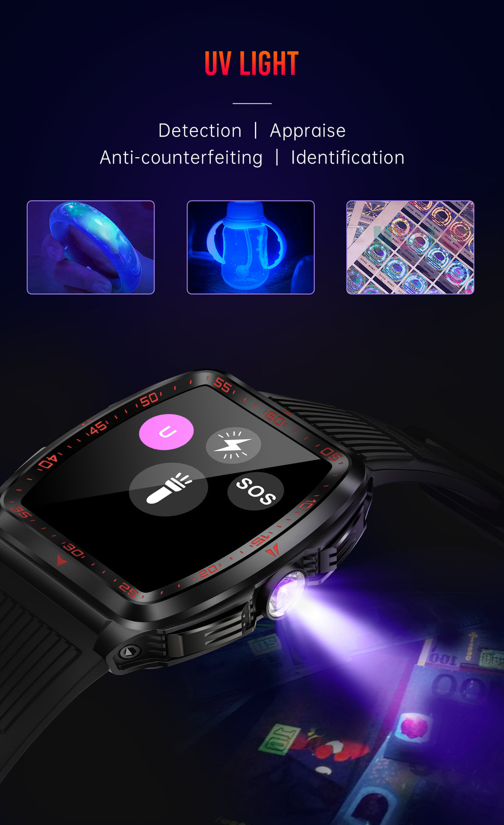 SENBONO KT83 smartwatch: remote control photography, heart rate and stress monitoring, exercise recording, voice assistant/information storage, etc.