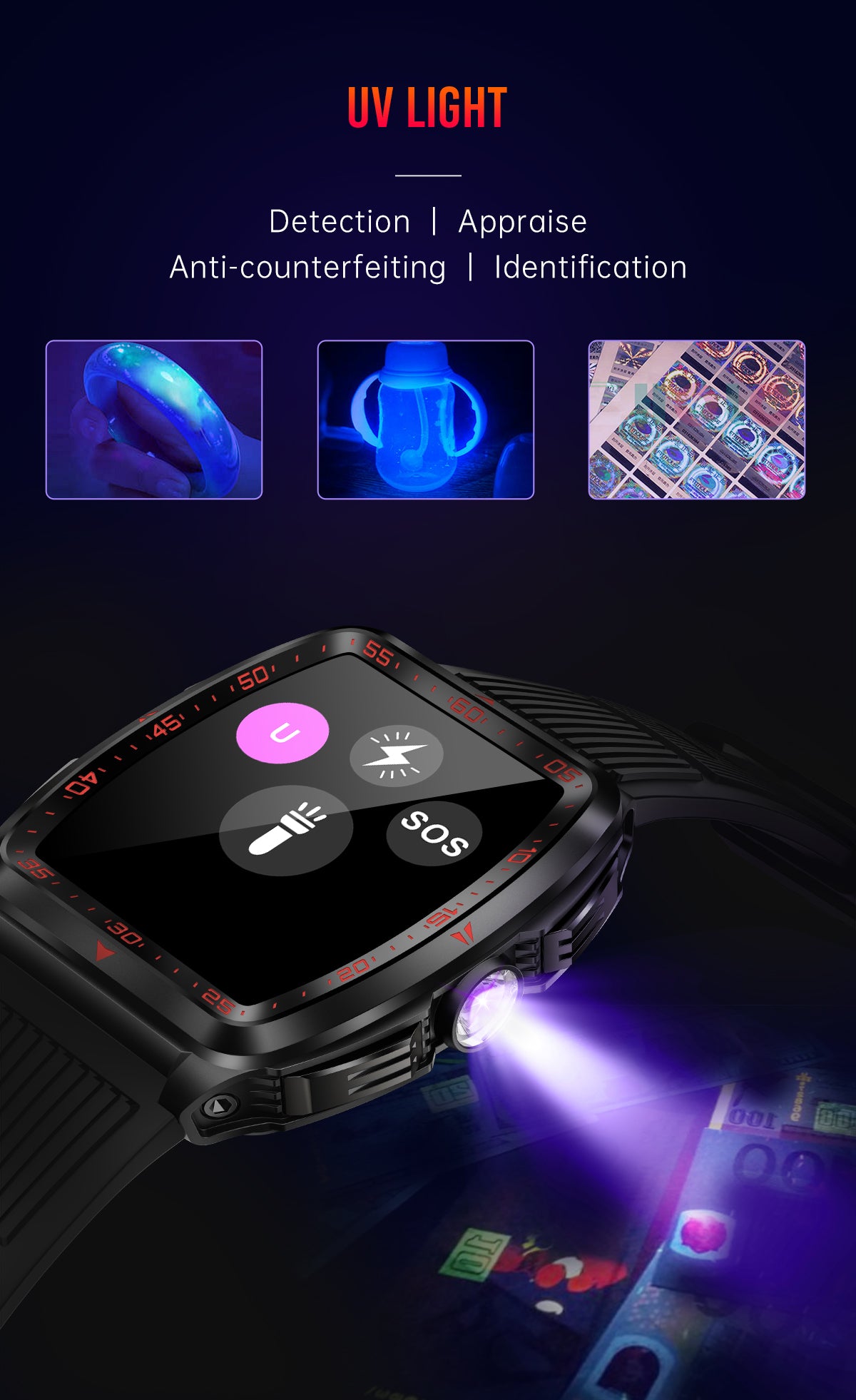 SENBONO KT83 smartwatch: remote control photography, heart rate and stress monitoring, exercise recording, voice assistant/information storage, etc.