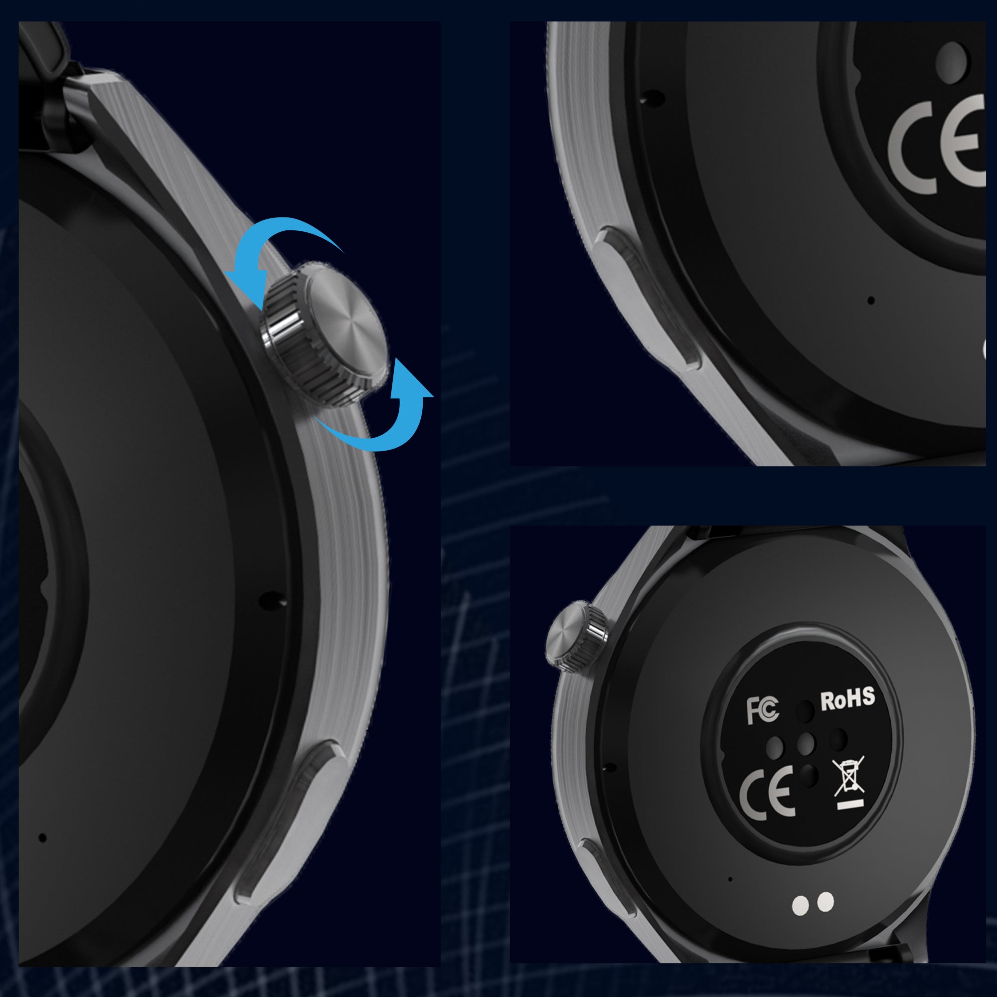 SENBONO V19 Smart Outdoor Watch with Wireless Bluetooth Calling, Fitness Tracker, Heart Rate Monitor, 3D Dynamic Watch Face, Lightweight Fitness Outdoor Smart Sports Watch