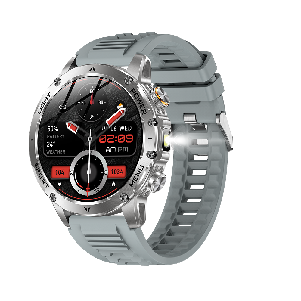 SENBONO smart watch AK87 wireless Bluetooth call 1.7 inches HD high resolution IP67 waterproof, heart rate blood oxygen infrared sensor to measure blood oxygen, richer UI scenes.