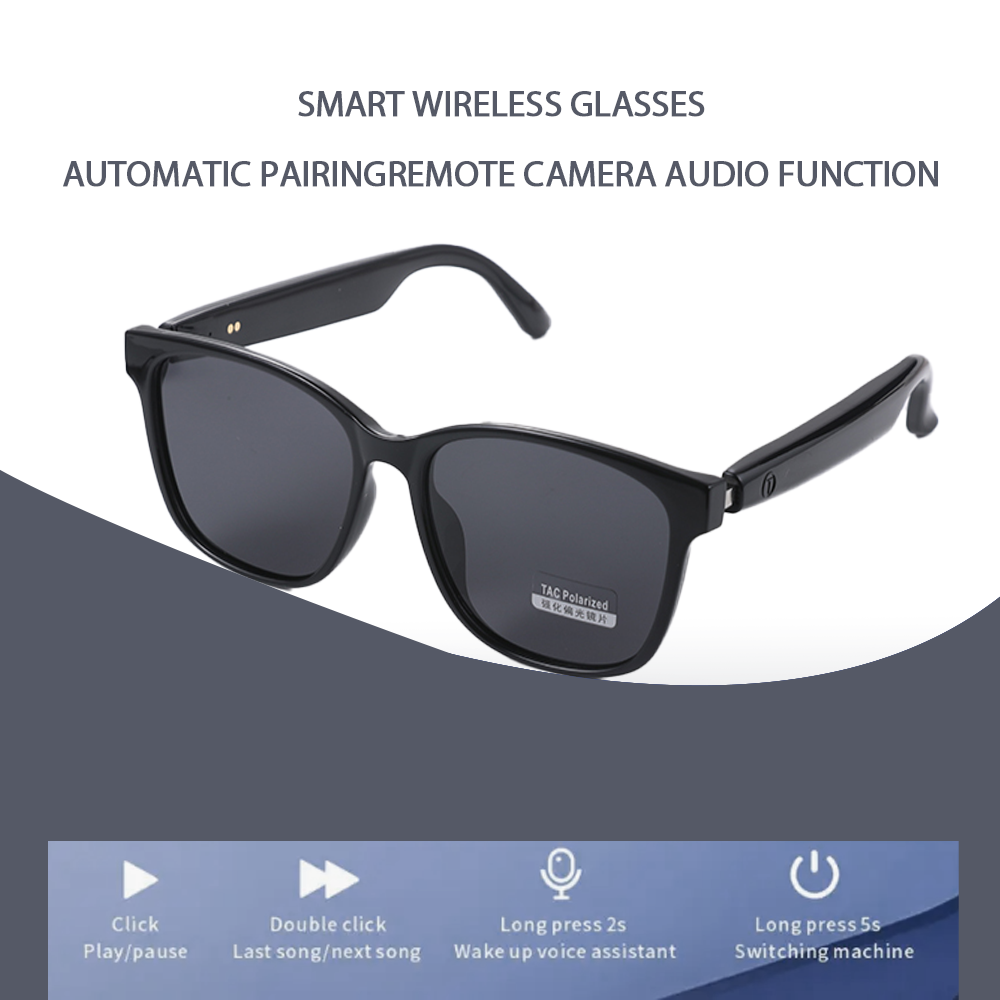 SENBONO GS08Listen to music and answer calls smart glasses GS03, outdoor sunglasses, lightweight, no feeling when wearing, suitable for mountaineering, fishing, traveling